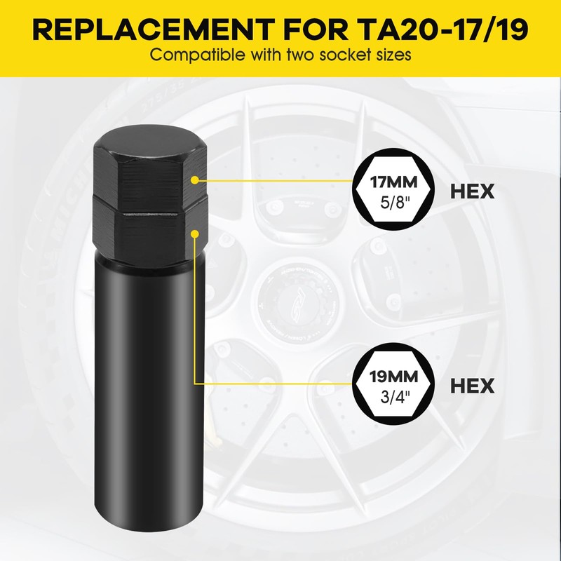 TA20-17/19 10 Spline Lug Nut Key Replacement, Lug Nut Remover