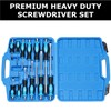 Sunplux 12-Piece Magnetic Screwdriver Set, Heavy Duty Screwdriver Set Go-Thru