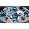 Certified International Radiance Teal Melamine 11" Dinner Plate, Large, Multicolor,