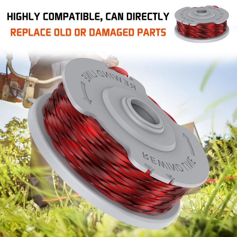 Lawn Trimmer Thread Spool, Pack of 4, Diameter 1.5 mm,