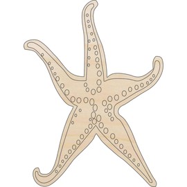 Starfish - Laser Cut Out Unfinished Wood Craft Shape SEA31 20" / 1/8" thick