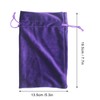 Tarot Storage Bag with Drawstring Velvet Durable Coin Bag (Purple)