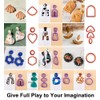 Polymer Clay Cutters for Earring Making - 160pcs Clay Tools