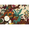 Cream Tree of Life Indian Bedspread, Twin Size