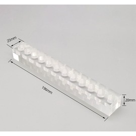 KTGCOZS Pack of 12 Acrylic Fishing Flies Display Stand Fly Tying Lure Holder Hook Clips Storage New