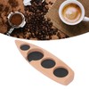 Coffee Tamper Holder Boat Shape 4 Slots Anti Slip Stable
