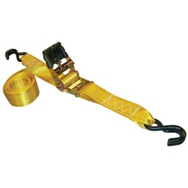 Erickson 34410 Pro Series Yellow 2" x 10' Rubber Handle Ratcheting Tie-Down Strap, (Pack of 2)