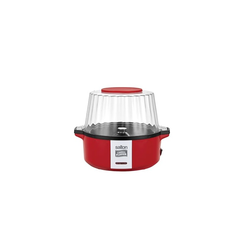 Salton Cinema Stir Popcorn Maker, Low Calorie Snack, Flip to