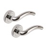 Excel Architectural XL3849 Hawk Passage Door Handles on Round Rose,