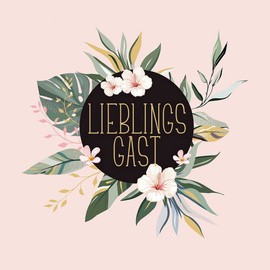 20 Serviettes, Favourite Guest Around Leaves, Table Decoration, Decoupage, Decoupage, 33 x 33 cm