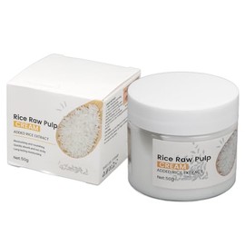 Crema Facial de Arroz, Crema Hidratante de Ceramida de Arroz Ligera y Refrescante, Mejora la Barrera de Humedad de la Piel, Fórmula Nutritiva para Todo Tipo de Piel