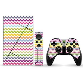 MightySkins Skin Compatible with NVIDIA Shield TV wrap Cover Sticker Skins Rainbow Chevron