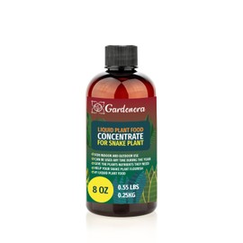 Gardenera Plant Growth Superfood for Snake Plants with 18 Essential Vitamins & Minerals - Organic Plant Food Fertilizer - Micro-Fungi and Bio-Organisms for Snake Plant Care & Growth Enhancement - 8oz