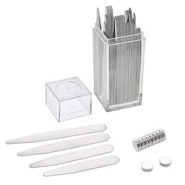 Meryado Varillas de Acero Inoxidable Para Cuello de Camisa,México Varillas para Cuellode Camisa metálicas con imán,para cuello de camisa de vestir, 40 Pzs (40)