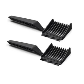 2PCS Barber Fade Combs, Professional Barber Comb for Home or Salon, Hair Cutting Comb Flat Top Hair Comb for Men (Black)