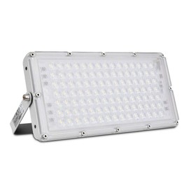 Viugreum 100W LED Flood Light, 8000LM 6000K Daylight White, 500W Halogen Bulb Equivalent, Super Bright Slim Outdoor Work Light IP66 Waterproof Security Light Fixture for Garage, Garden, Lawn, Yard