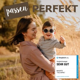 Mausito Children's Sunglasses 6-24 Months Boys & Girls I Comparison Winner Children's Sunglasses with Strap 100% UV Protection I Flexible Baby Sunglasses BPA-Free I European Design Children's