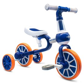 XIAPIA 3 in 1 Kids Tricycles Gift for 2-4 Years Old Boys Girls with Detachable Pedal and Training Wheels, Baby Balance Bike Trikes Riding Toys for Toddler