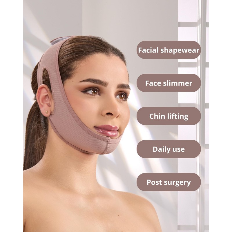 SHAPE CONCEPT Chin Strap for Sleeping 320 with Powernet, Otoplasty