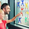 Pack of 20 Sticky Men Toys Multicoloured Sticky Wall Climber