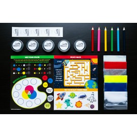 Crazy Aaron's Thinking Putty for Kids - DIY Special Effects Putty Kit (6 Putties Included)- Glow-in-The-Dark, Sparkle, Heat-Sensitive - Includes Colored Pencils and Instructional Mat - Made in USA