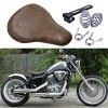 JMTBNO Aged Brown Motorcycle Large Solo Seat For Honda Shadow