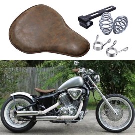 JMTBNO Aged Brown Motorcycle Large Solo Seat For Honda Shadow VLX 600 VT 600 Bobber US