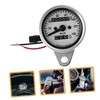 Alipis Motorcycle Speedometer Odometer with Retro Design Dual Gauge for