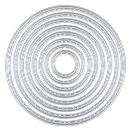 Rayher Mascherine cerchio trapunto, 1,,6-7,1cm, 8pz, bus.blis., 50283000