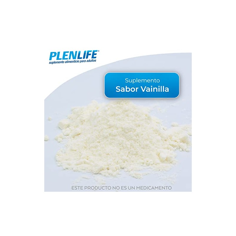 PLENLIFE Proteína en polvo baja en carbohidratos sabor vainilla, 800