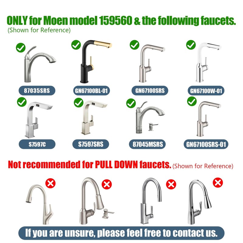 Liberflow Kitchen Faucet Hose Replacement for MOEN 150560 pullout Kitchen