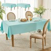 Glomii 2 Pack Truquoise Rectangle Table Cloths - Wrinkle Free