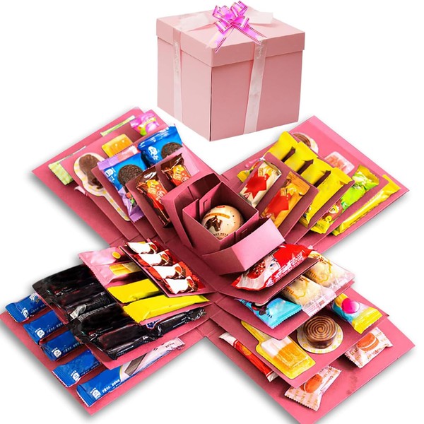 Explosion Gift Box, DIY Surprise 5 Layer Snack Explosion Box