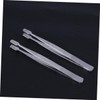 WOONEKY 3pcs Practical Stamp Nipper False Eyelash Tweezer Stainless Steel