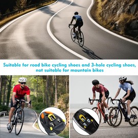 Cleats for Cycling Shoes - 2pcs Bicycle Pedal Cleats Compatible with Shimano SPD-SL SM-SH11-6 Degrees Road Bike Cycling Shoes Replacement Cleats for Indoor Outdoor Cycling Sport