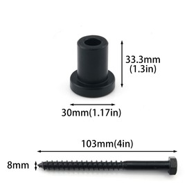 DGHAOP 5pcs 1-5/16" Barn Door Wall Spacer with Screws for Sliding Barn Door Hardware Track Replacement Parts