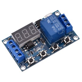 DC 6-30V Digital LED Relay Board Cycle Timing Circuit Switch Timer Delay Trigger Module Micro USB 5V