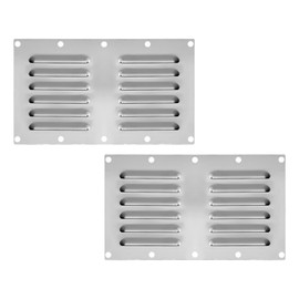Tighall 304 Stainless Steel Venting Panel for Outdoor Kitchen 9"x5" (Outer Dimensions), BBQ Grill Air Vent with Screen, Stainless Steel Wall Panels for Ceiling and Sidewall(9.05"x4.53",2 Pcs)