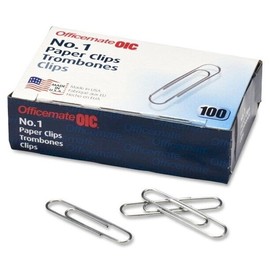 Officemate Paper Clip Office mate Paper Clips 100