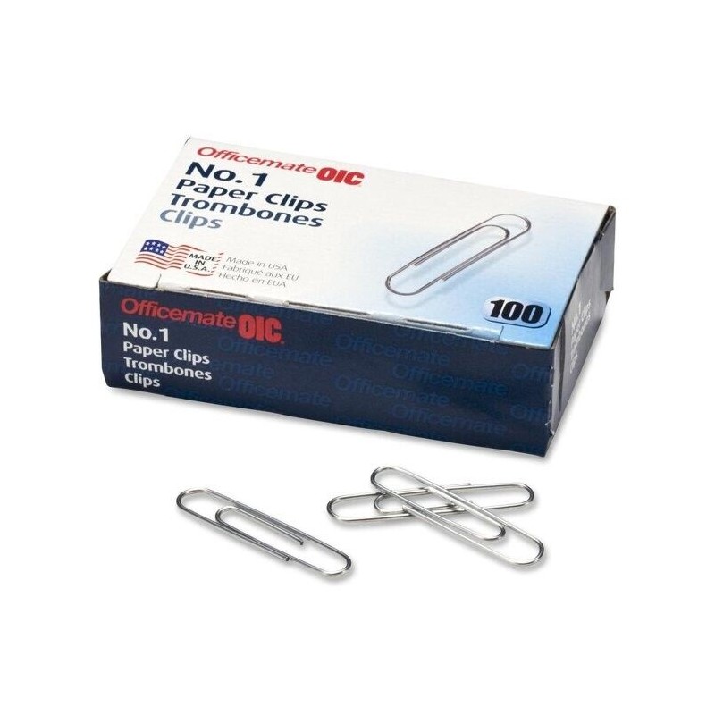 Officemate Paper Clip Office mate Paper Clips 100