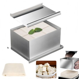 FeBohao Tofu Press Kit Stainless Steel Tofu Maker Paneer Press witn Cheese Cloth