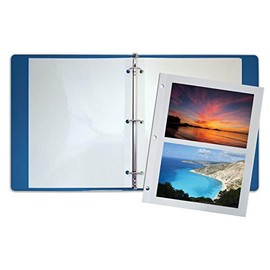 Better Office Products 100 Count Photo Mounting Sheets, 11 x 9 Inches, Double-Sided, 3-Hole Punched, Refill Photo Album Sheets, Replacement Photo Album Sheets, Box of 100