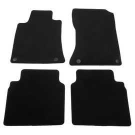 IKON MOTORSPORTS, Nylon Car Floor Mats Compatible with 2019-2025 Nissan Altima 4DR, OE Style Black Driver Passenger Car Carpets, Front Rear 4PCS Full Set