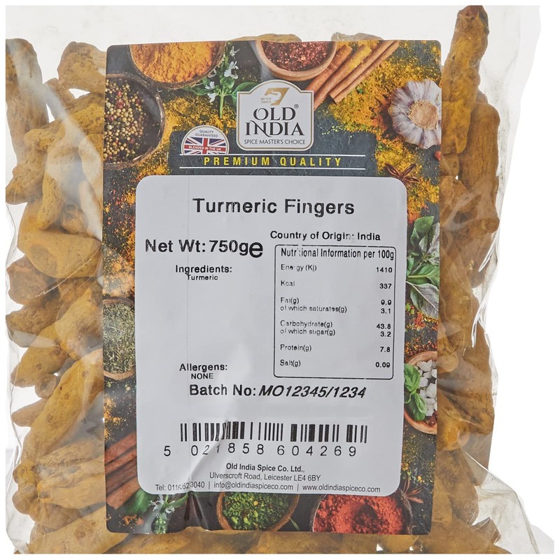 Old India Turmeric Fingers 750g
