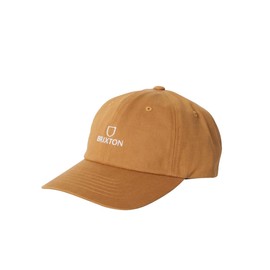 Brixton Alpha Low Profile Cap - Golden Brown Vintage Wash - One Size, Golden Brown Vintage Wash