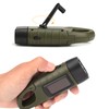 Solar Hand Crank Flashlight Emergency LED Portable Torch for Climbing