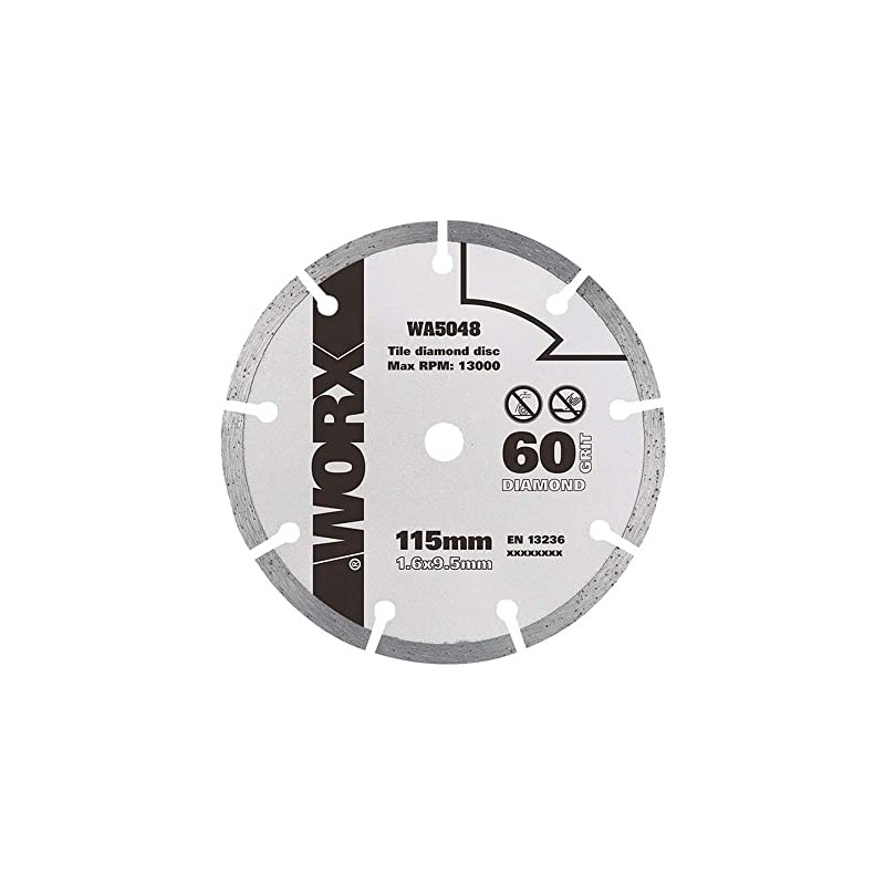 WORX WA5048 Worx Saw 115 mm 60 Grit Diamond Blade