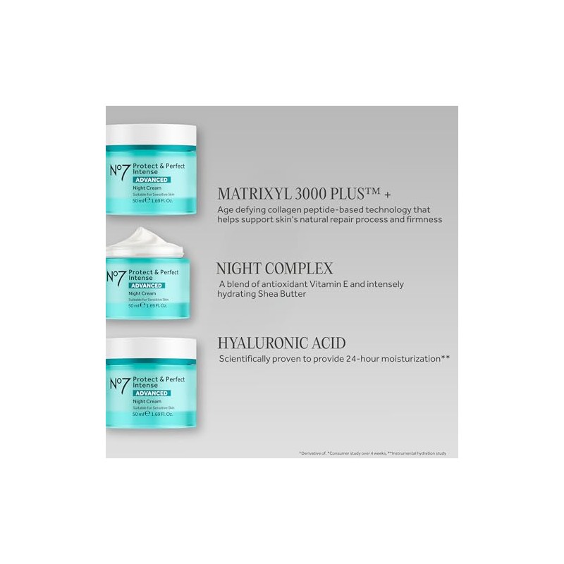 No7 Protect & Perfect Intense Advanced Night Cream - Hydrating