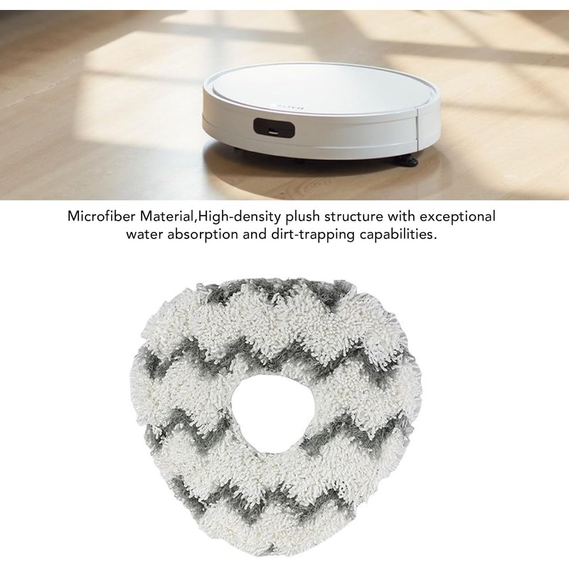 Brrnoo Paños Reutilizables para Robot Aspirador, Mop Pads de Microfibra