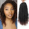 9 Packs Passion Twist Crochet Hair 6 Inch Pre-twisted Passion
